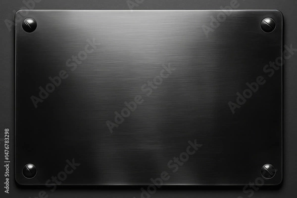Obraz black metal plate texture background