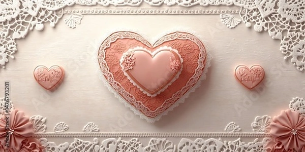 Fototapeta Pink Heart Image