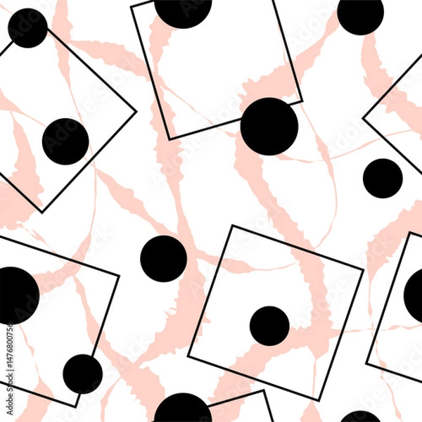 Fototapeta Abstract geometric pattern. Vector Illustration.