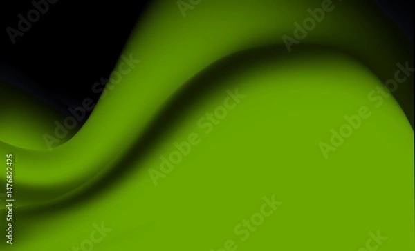 Obraz green abstract background on black background