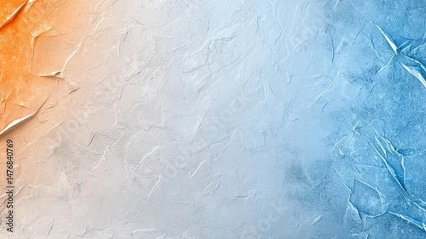 Fototapeta Abstract Hot and Cold Temperature Contrast Texture Background abstract background texture hot cold