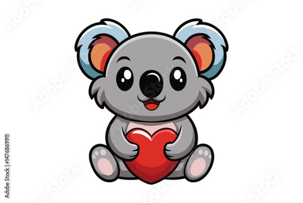 Obraz  cute koala colorful Vector