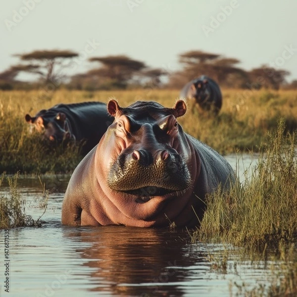 Obraz Serengeti's Hippos