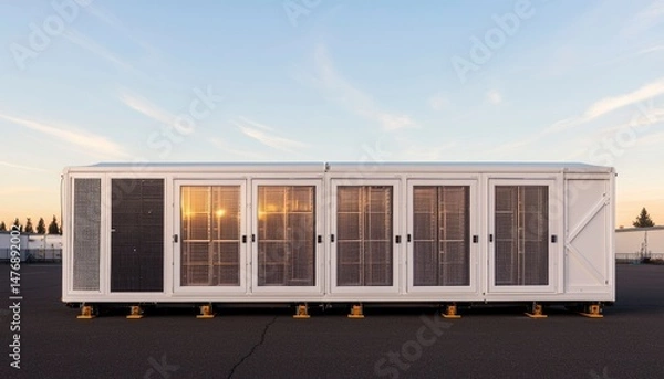 Fototapeta Modern, modular data center unit