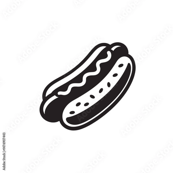 Obraz hot dog vector illustration
