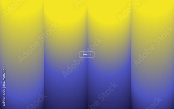Obraz Vivid Gradient Tubes Background. Trendy vector illustration.