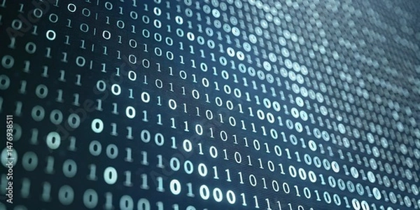 Fototapeta Abstract Binary Code Background