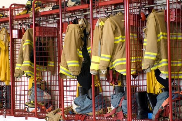 Fototapeta firehouse locker