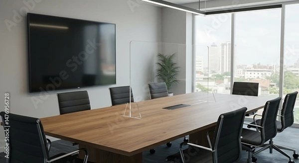 Fototapeta Modern Meeting Space Serenity