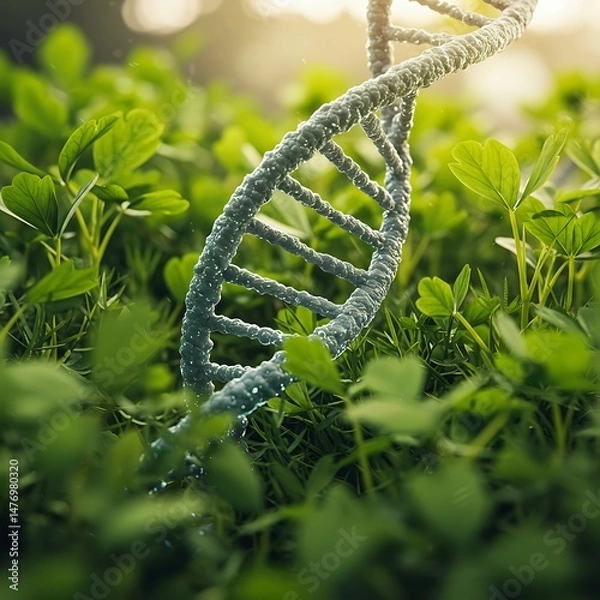 Fototapeta Genesis of Green: A 3D Bio-Render