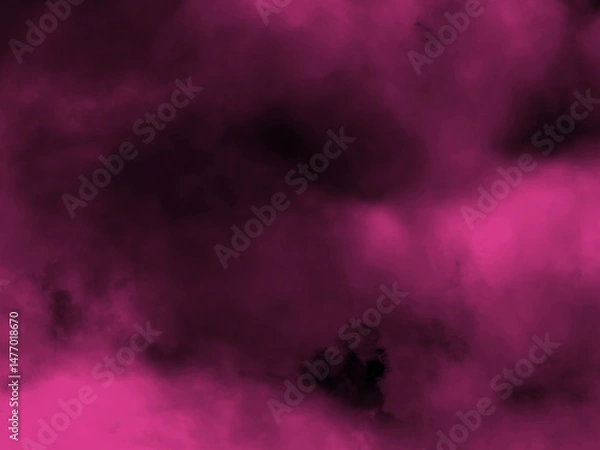 Fototapeta horizontal black background with pink fog