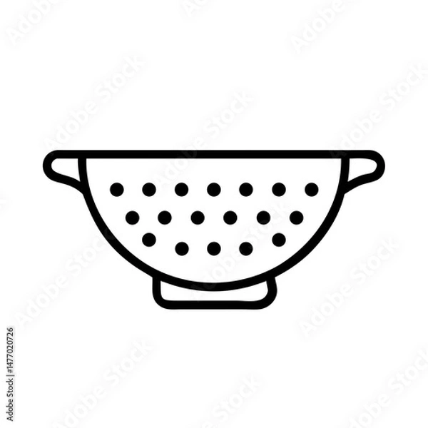 Fototapeta Colander icon in outline style