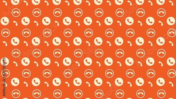 Fototapeta SEAMLESS PATTERNS WITH TELECOM SERVICES