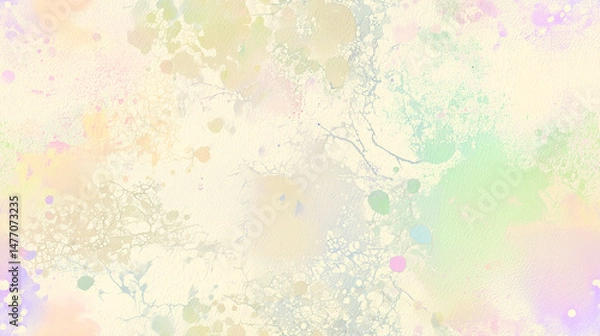 Fototapeta watercolor paper texture with subtle stains, soft pastels, artistic background, clean and gentle, high-res seamless