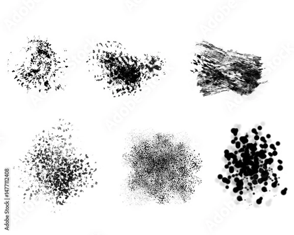 Fototapeta Mud Splatter Brush Stock Vectors and Vector Art