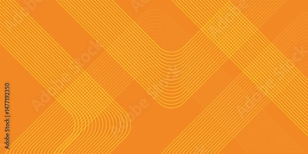 Obraz Orange abstract background. Minimal pattern. Vibrant gradient geometric lines. Modern design. Suit for banner, cover, business, flyer, poster, website, brochure, corporate