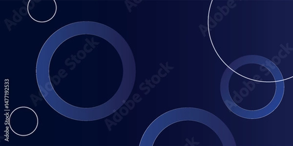 Obraz Abstract blue geometric background. Dynamic shapes composition. Eps10 vector
