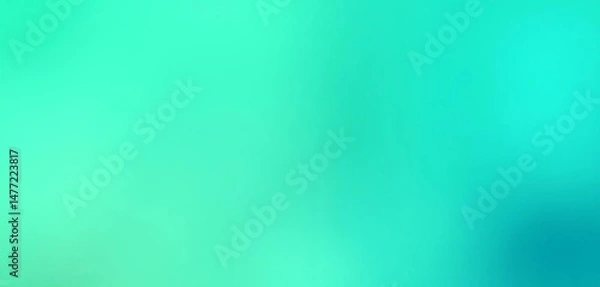 Fototapeta Abstract teal green gradient background with retro noise texture, perfect for summer banners,   aesthetic,   design element