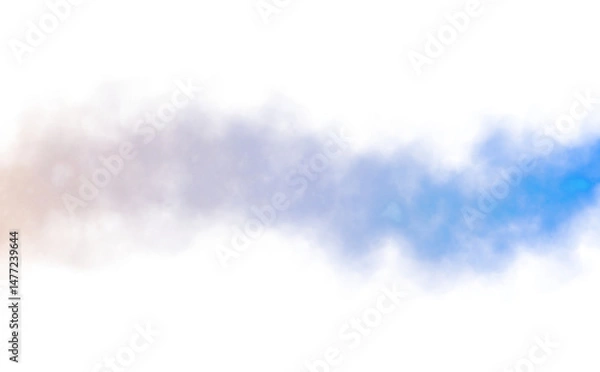 Fototapeta Transparent color smoke explosion effects background graphics. Colorful clouds cutout, fog and steam effect cutout.