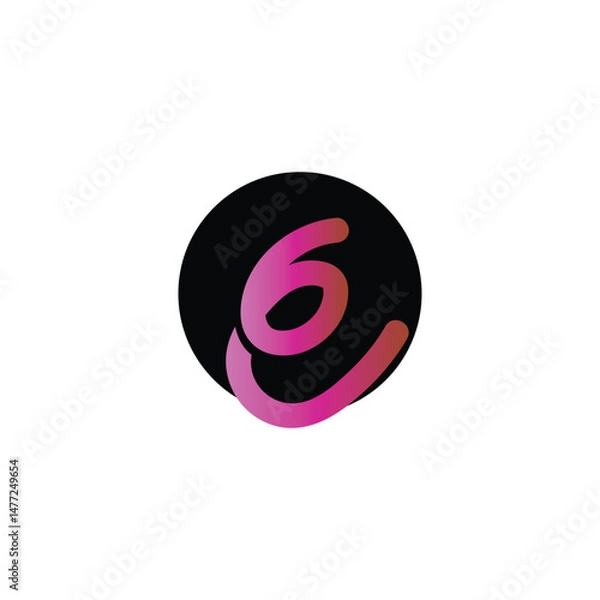 Obraz E letter logo icon isolated in white background