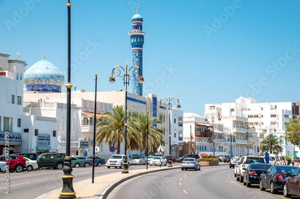 Obraz Ulica Corniche w Muscat.