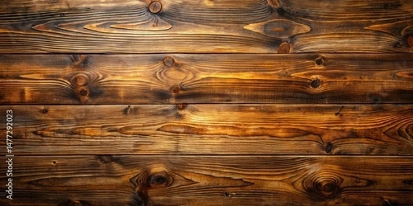 Fototapeta Richly Textured Dark Brown Wooden Planks Background Image Ideal For Rustic Designs and Projects
