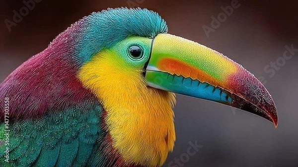 Fototapeta Colorful toucan portrait