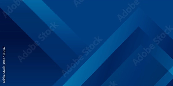 Fototapeta Abstract blue background. Geometric triangle background. Hexagon pattern. Vector background. vector illustration