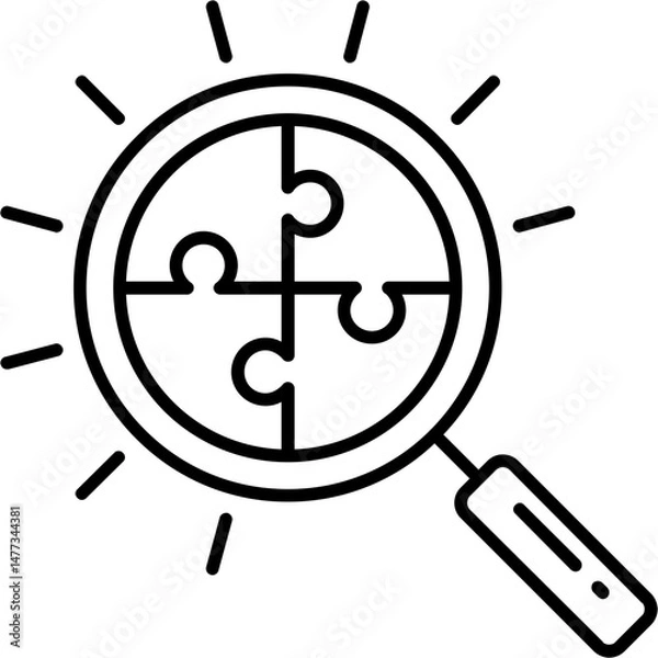 Fototapeta Problem statement Icon