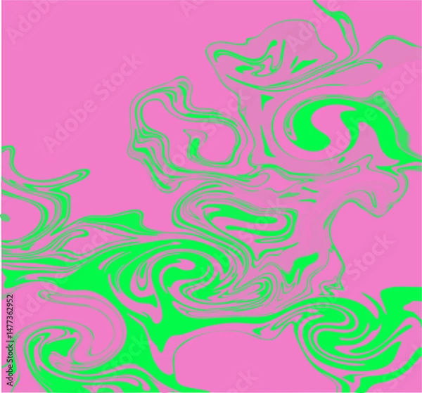 Obraz abstract colorful pink background with nuclear Green liquid  
