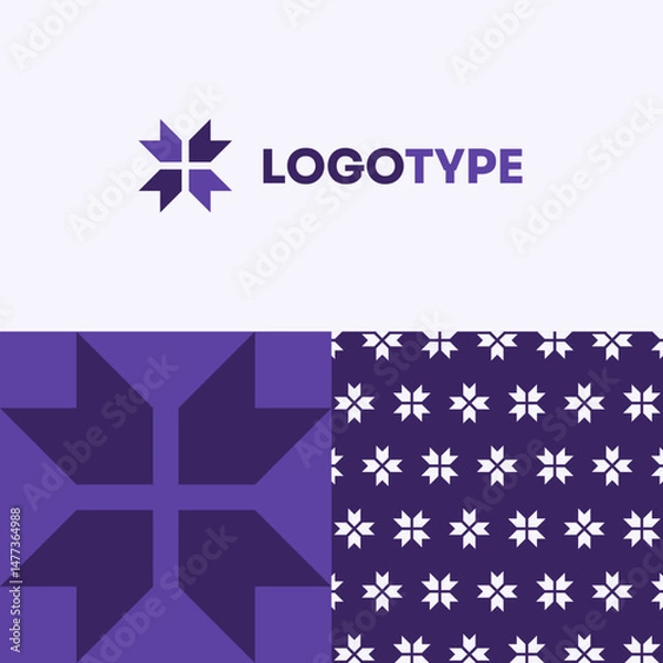 Obraz Logo Template Abstract Tech Arrows