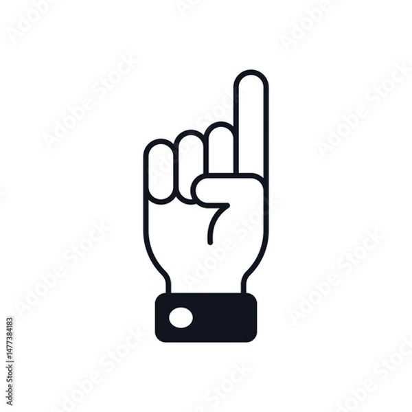 Fototapeta Umpire Signal Vector icon