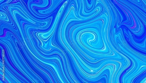 Fototapeta Melted Paint Wave Pattern with Center Glow