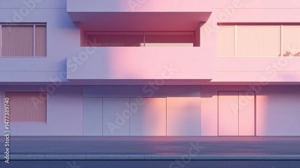 Obraz Crisp Tri-Level Dwelling with Hidden Garage