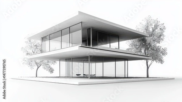 Obraz Seamless Glassy Upper Floor Over Concrete Base