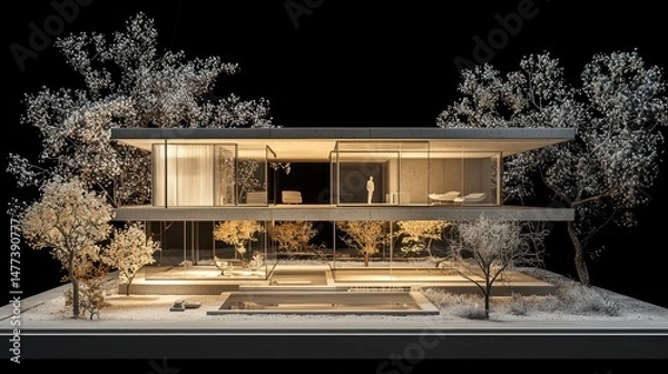 Obraz Seamless Glassy Upper Floor Over Concrete Base