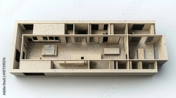 Obraz Modular Home Modules Clipped Together