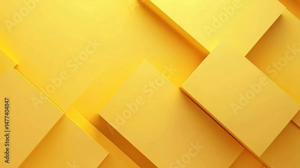 Fototapeta An abstract image of flowing yellow fabric.