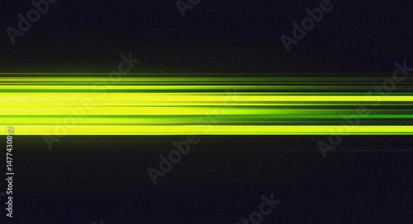 Fototapeta Abstract Green Yellow Lines Digital Art Background Texture Graphic Design web neon dark style image 