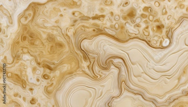 Fototapeta Abstract Natural Beige Texture with Swirling Patterns and Smooth Surfaces in High Definition