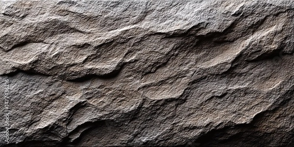 Fototapeta Textured Natural Stone Surface with Craggy Patterns and Earthy Tones for Design Projects