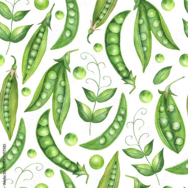 Fototapeta Pattern Peas