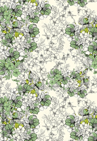 Fototapeta Pattern Seamless print 