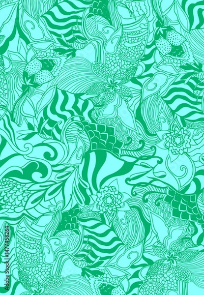 Fototapeta Pattern Seamless print 