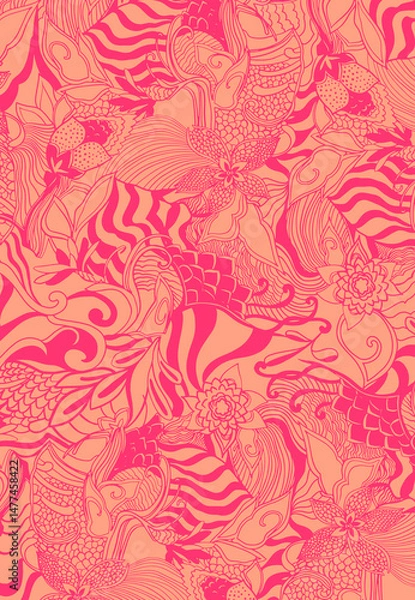 Fototapeta Pattern Seamless print 