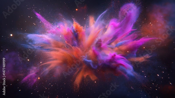 Fototapeta fireworks in the night sky