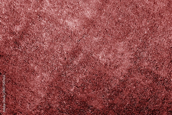 Fototapeta Artificial red grass plastic covering mat texture