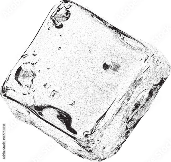 Fototapeta Black and white xerox effect vector texture overlay distressed grainy gritty square shape textured effect photocopy scan vintage retro abstract speckled textured grainy noise stipple grainy grunge