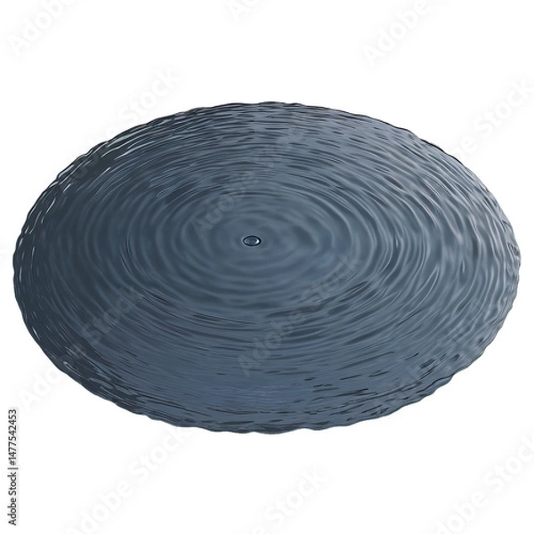 Fototapeta Serene Water Ripples Creating a Calm and Peaceful Atmosphere - Isolated on Transparent Background PNG