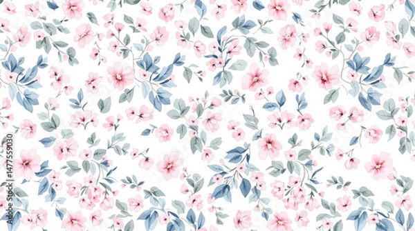Obraz Pink petals background, Beautiful floral pattern in small abstract flowers. Small rose pink flowers.